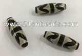 DZI477 10*30mm drum tibetan agate dzi beads wholesale