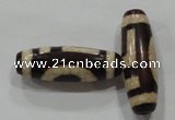 DZI73 10*30mm oval loose Tibetan Agate Dzi Beads wholesale