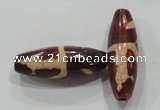 DZI95 10*30mm oval loose Tibetan Agate Dzi Beads wholesale