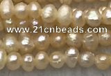 FWP06 14.5 inches 2mm - 2.5mm potato pink freshwater pearl strands