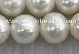 FWP102 15 inches 9mm - 10mm potato white freshwater pearl strands