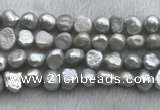 FWP256 15 inches 11mm - 12mm baroque grey freshwater pearl strands