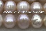 FWP45 14.5 inches 5mm - 6mm potato purple freshwater pearl strands