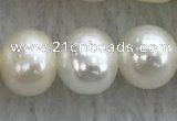 FWP73 15 inches 7mm - 8mm potato white freshwater pearl strands