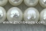 FWP87 15 inches 8mm - 9mm potato white freshwater pearl strands