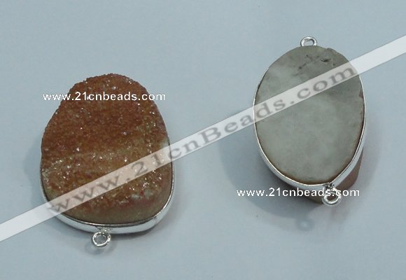 NGP1040 20*30mm - 25*35mm freeform druzy agate beads pendant