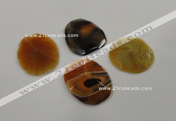 NGP1206 40*45mm - 45*55mm freeform agate gemstone pendants wholesale