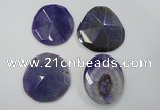 NGP1249 40*50mm - 45*55mm freeform agate gemstone pendants wholesale