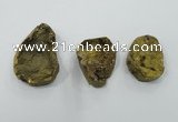 NGP1326 30*40mm - 45*55mm freeform agate gemstone pendants wholesale