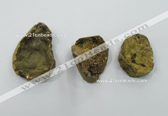 NGP1326 30*40mm - 45*55mm freeform agate gemstone pendants wholesale