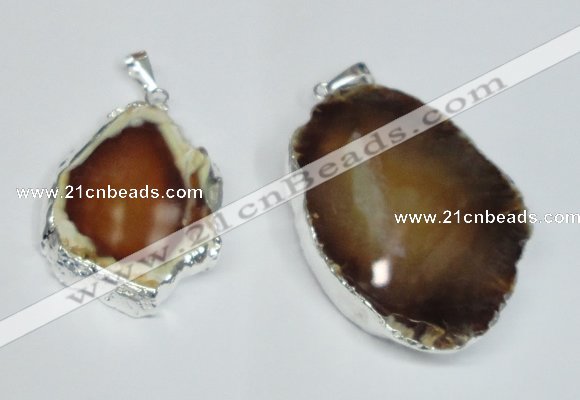 NGP1473 30*40mm - 40*50mm freeform agate gemstone pendants