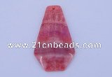 NGP166 2pcs 35*60mm dyed rhodochrosite gemstone pendants