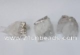 NGP2255 30*35mm - 35*40mm nuggets druzy quartz pendants