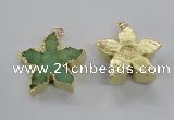 NGP2265 38*40mm - 42*45mm star druzy agate gemstone pendants