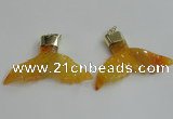 NGP2269 38*55mm - 40*60mm fishtail agate gemstone pendants