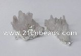 NGP2331 30*35mm - 35*40mm nuggets druzy quartz pendants