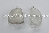 NGP2362 25*40mm - 35*45mm freefrom druzy agate pendants
