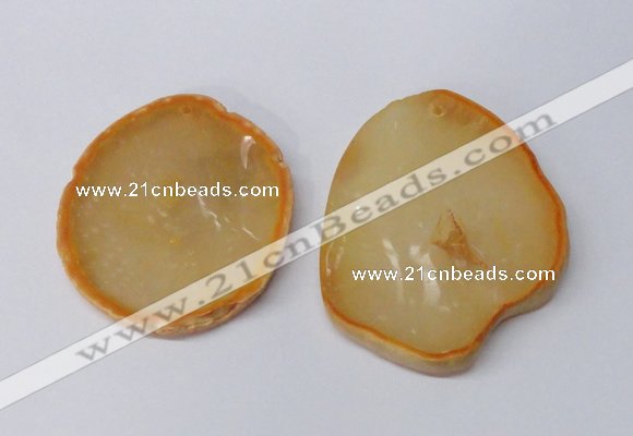 NGP2480 45*50mm - 55*65mm freeform agate gemstone pendants