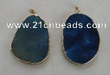 NGP2550 45*60mm - 48*65mm freeform agate gemstone pendants