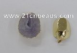NGP2554 25*35mm - 30*40mm freeform druzy agate gemstone pendants