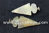 NGP2655 24*53mm - 26*55mm arrowhead agate pendants wholesale