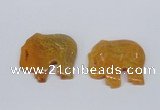 NGP2720 45*55mm elephant agate gemstone pendants wholesale