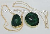 NGP2951 35*45mm – 45*55mm freeform agate gemstone pendants