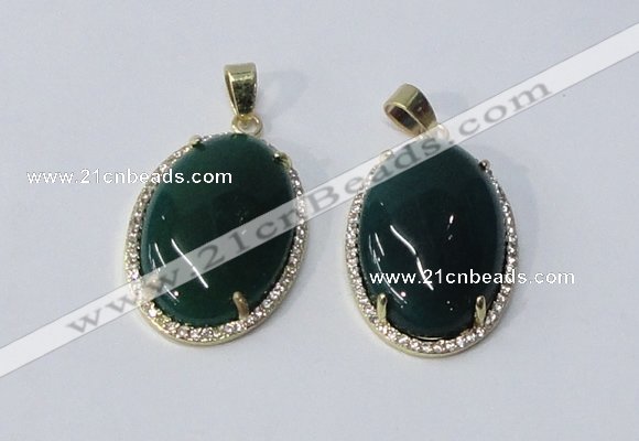 NGP3019 20*30mm oval agate gemstone pendants wholesale