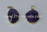 NGP3162 22*30mm - 25*35mm freeform amethyst gemstone pendants