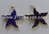 NGP3522 48*50mm starfish fossil coral pendants wholesale