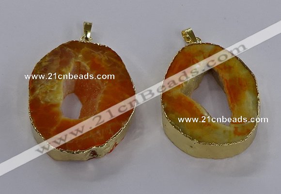 NGP3822 30*40mm - 40*50mm freeform druzy agate pendants