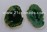NGP3836 50*65mm - 60*70mm freeform druzy agate pendants