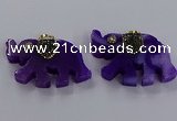 NGP3862 30*45mm - 35*50mm elephant agate pendants wholesale