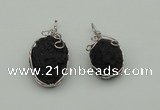 NGP4070 15*20mm – 20*30mm freeform tektite gemstone pendants