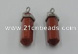 NGP5006 8*30mm sticks goldstone pendants wholesale