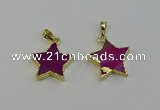 NGP6269 20mm star agate gemstone pendants wholesale