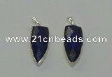NGP6563 12*35mm - 15*40mm arrowhead lapis lazuli pendants