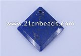 NGP720 6*32mm diamond natural lapis lazuli gemstone pendant