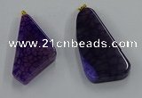 NGP8660 20*40mm - 40*50mm freeform agate pendants wholesale