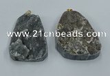 NGP8674 35*55mm - 45*60mm freeform druzy agate pendants wholesale