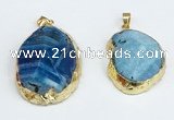 NGP8691 28*35mm - 30*40mm freeform agate pendants wholesale