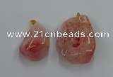 NGP8837 20*25mm - 30*40mm nuggets agate pendants wholesale