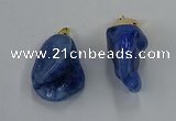 NGP8849 20*25mm - 30*40mm nuggets agate gemstone pendants