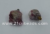 NGP8860 20*25mm - 30*40mm nuggets tourmaline pendants wholesale