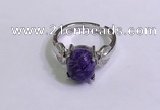 NGR3020 925 sterling silver with 8*10mm oval charoite rings