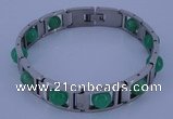 SSB118 8.3 inches 12mm width 304 stainless steel & plastic beads