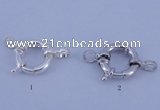 SSC202 5pcs 12mm 925 sterling silver spring rings clasps