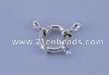 SSC204 5pcs 15mm 925 sterling silver spring rings clasps