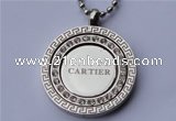 SSP04 4*31mm 304 stainless steel with clear rhinestones pendant
