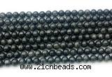 CAE321 15.5 inches 6mm round astrophyllite gemstone beads